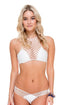Luli Fama Sailor's Kiss Fishnet High Neck Top